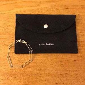 Ana Luisa 14k Gold Plated Paper Clip Bracelet